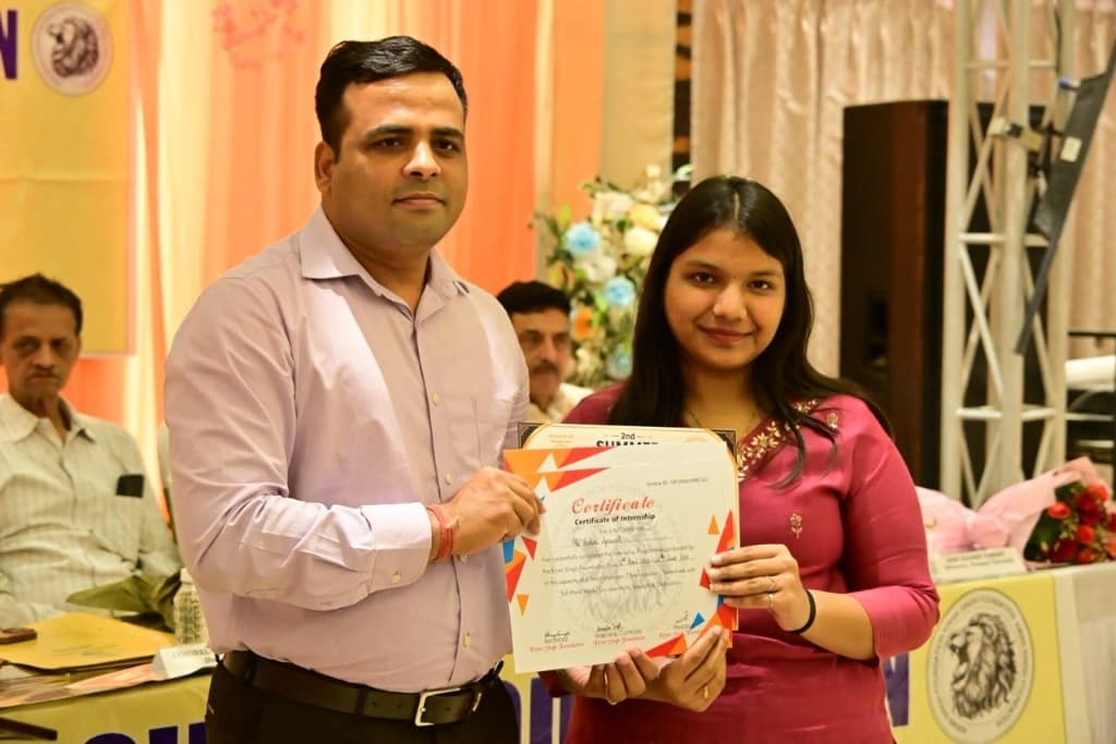 Rohini Agrawal - 2nd Summer Internship Certificate presentation